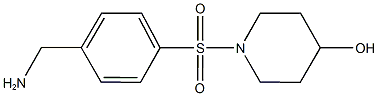 1-{[4-(aminomethyl)phenyl]sulfonyl}piperidin-4-ol Structure