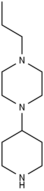 1-piperidin-4-yl-4-propylpiperazine 구조식 이미지