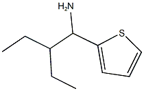 2-(1-amino-2-ethylbutyl)thiophene Structure