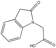 2-(2-oxo-2,3-dihydro-1H-indol-1-yl)acetic acid 구조식 이미지