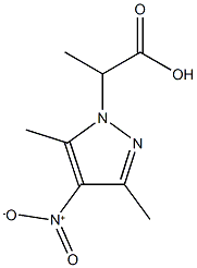 2-(3,5-dimethyl-4-nitro-1H-pyrazol-1-yl)propanoic acid Structure