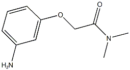 2-(3-aminophenoxy)-N,N-dimethylacetamide Structure