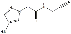 2-(4-amino-1H-pyrazol-1-yl)-N-(cyanomethyl)acetamide Structure