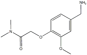 2-[4-(aminomethyl)-2-methoxyphenoxy]-N,N-dimethylacetamide 구조식 이미지