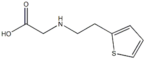 2-{[2-(thiophen-2-yl)ethyl]amino}acetic acid 구조식 이미지