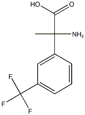 2-amino-2-[3-(trifluoromethyl)phenyl]propanoic acid Structure