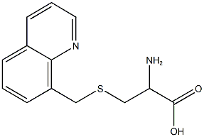 2-amino-3-[(quinolin-8-ylmethyl)sulfanyl]propanoic acid 구조식 이미지