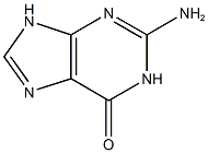 2-amino-6,9-dihydro-1H-purin-6-one 구조식 이미지