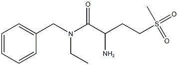 2-amino-N-benzyl-N-ethyl-4-methanesulfonylbutanamide Structure