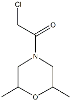 2-Chloro-1-(2,6-dimethyl-morpholin-4-yl)-ethanone Structure