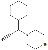 2-cyclohexyl-2-(piperazin-1-yl)acetonitrile 구조식 이미지