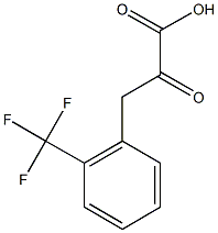 2-oxo-3-[2-(trifluoromethyl)phenyl]propanoic acid 구조식 이미지