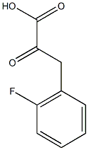 3-(2-fluorophenyl)-2-oxopropanoic acid 구조식 이미지