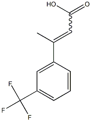 3-[3-(trifluoromethyl)phenyl]but-2-enoic acid Structure