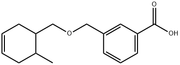 3-{[(6-methylcyclohex-3-en-1-yl)methoxy]methyl}benzoic acid Structure
