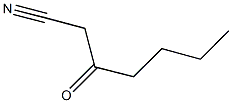 3-oxoheptanenitrile 구조식 이미지