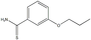 3-propoxybenzenecarbothioamide Structure