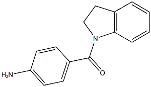 4-(2,3-dihydro-1H-indol-1-ylcarbonyl)aniline Structure