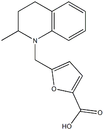 5-[(2-methyl-1,2,3,4-tetrahydroquinolin-1-yl)methyl]furan-2-carboxylic acid Structure