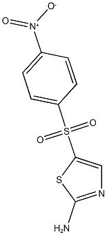 5-[(4-nitrobenzene)sulfonyl]-1,3-thiazol-2-amine Structure