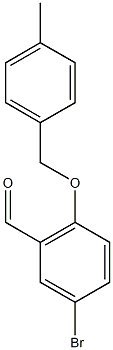 5-bromo-2-[(4-methylphenyl)methoxy]benzaldehyde 구조식 이미지