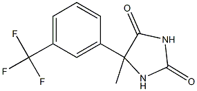 5-methyl-5-[3-(trifluoromethyl)phenyl]imidazolidine-2,4-dione Structure
