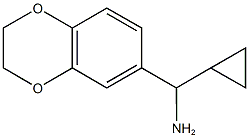 cyclopropyl(2,3-dihydro-1,4-benzodioxin-6-yl)methanamine Structure