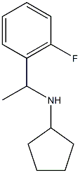 N-[1-(2-fluorophenyl)ethyl]cyclopentanamine 구조식 이미지