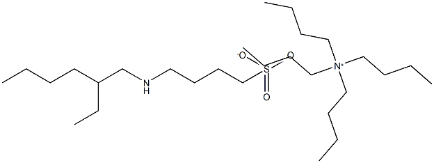 Tetrabutylammonium  4-[(2-ethylhexyl)amino]butane-1-sulfonate 구조식 이미지