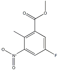 methyl 5-fluoro-2-methyl-3-nitrobenzoate Structure