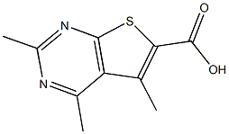 2,4,5-TRIMETHYLTHIENO[2,3-D]PYRIMIDINE-6-CARBOXYLIC ACID Structure