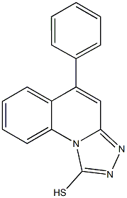 5-PHENYL[1,2,4]TRIAZOLO[4,3-A]QUINOLINE-1-THIOL 구조식 이미지