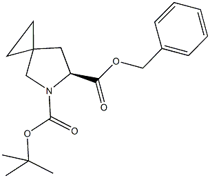 6-BENZYL 5-TERT-BUTYL (6S)-5-AZASPIRO[2.4]HEPTANE-5,6-DICARBOXYLATE Structure