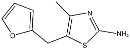 5-(2-FURYLMETHYL)-4-METHYL-1,3-THIAZOL-2-AMINE 구조식 이미지
