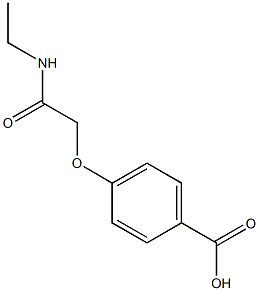 4-[2-(ETHYLAMINO)-2-OXOETHOXY]BENZOIC ACID Structure