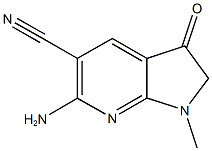 6-AMINO-1-METHYL-3-OXO-2,3-DIHYDRO-1H-PYRROLO[2,3-B]PYRIDINE-5-CARBONITRILE Structure