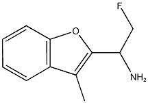 2-FLUORO-1-(3-METHYL-1-BENZOFURAN-2-YL)ETHANAMINE Structure