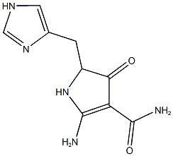 2-AMINO-5-(1H-IMIDAZOL-4-YLMETHYL)-4-OXO-4,5-DIHYDRO-1H-PYRROLE-3-CARBOXAMIDE Structure