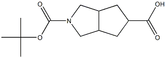 2-(TERT-BUTOXYCARBONYL)OCTAHYDROCYCLOPENTA[C]PYRROLE-5-CARBOXYLIC ACID Structure