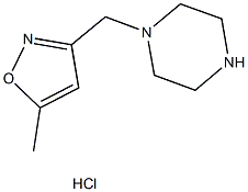 1-[(5-METHYLISOXAZOL-3-YL)METHYL]PIPERAZINE HYDROCHLORIDE 구조식 이미지