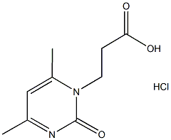 3-(4,6-DIMETHYL-2-OXO-2H-PYRIMIDIN-1-YL)-PROPIONIC ACID HYDROCHLORIDE 구조식 이미지