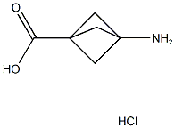 3-AMINOBICYCLO[1.1.1]PENTANE-1-CARBOXYLIC ACID HYDROCHLORIDE Structure