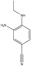 3-AMINO-4-ETHYLAMINO-BENZONITRILE Structure