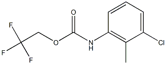 2,2,2-trifluoroethyl 3-chloro-2-methylphenylcarbamate Structure