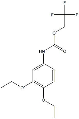 2,2,2-trifluoroethyl 3,4-diethoxyphenylcarbamate Structure