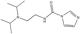 N-[2-(diisopropylamino)ethyl]-1H-imidazole-1-carboxamide 구조식 이미지