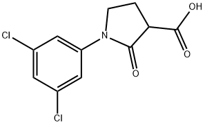 1-(3,5-dichlorophenyl)-2-oxopyrrolidine-3-carboxylic acid Structure