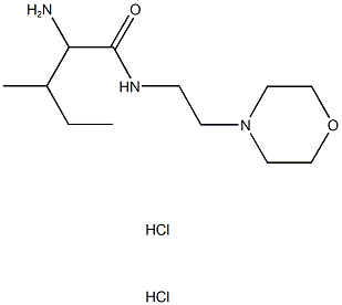 2-amino-3-methyl-N-(2-morpholin-4-ylethyl)pentanamide dihydrochloride 구조식 이미지