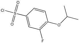 3-fluoro-4-isopropoxybenzenesulfonyl chloride Structure