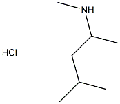 N,4-dimethylpentan-2-amine hydrochloride 구조식 이미지